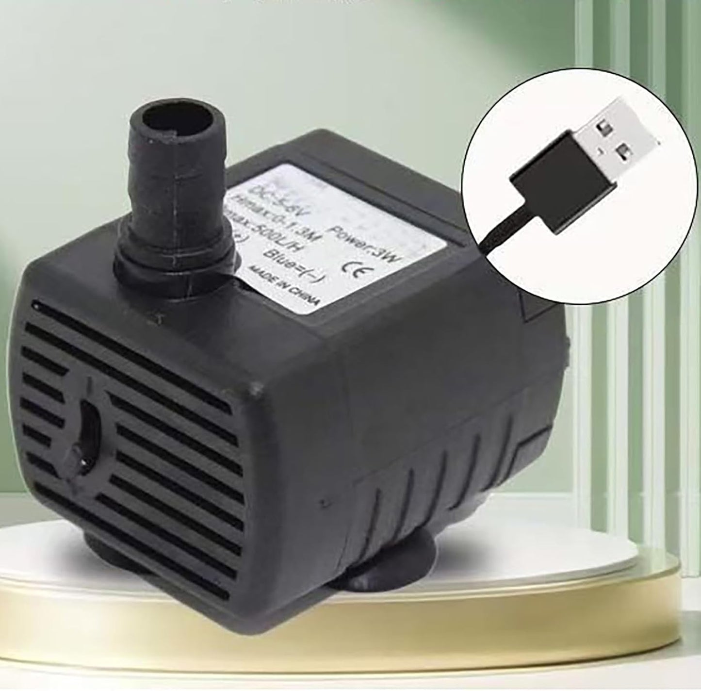 Cat Water Fountain Replacement Pump for Ceramic Cat Water Fountain 33.82oz/1L Automatic Super Silent Pet Drinking Dispenser