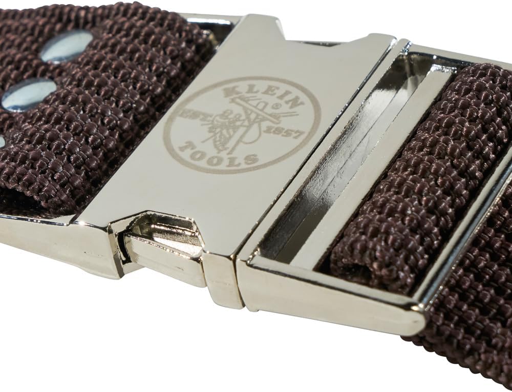 Klein Tools 5225 Tool Belt, Adjustable Electrician Belt is 2-Inch Wide, Adjusts for 48-Inch Waist