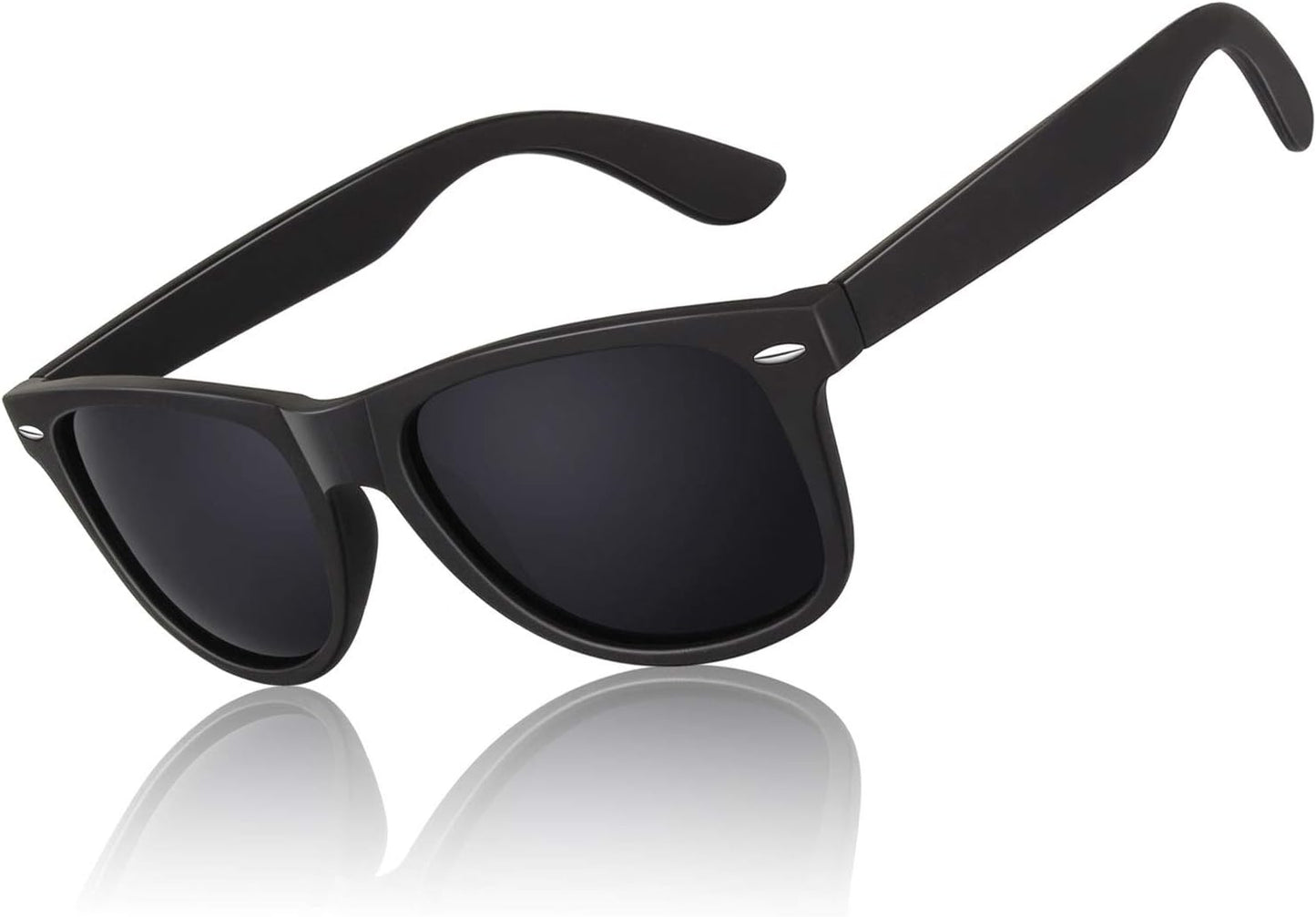 LINVO Polarized Sunglasses for Men Womens Driving Sun glasses Shades 80's Retro Style Design Square
