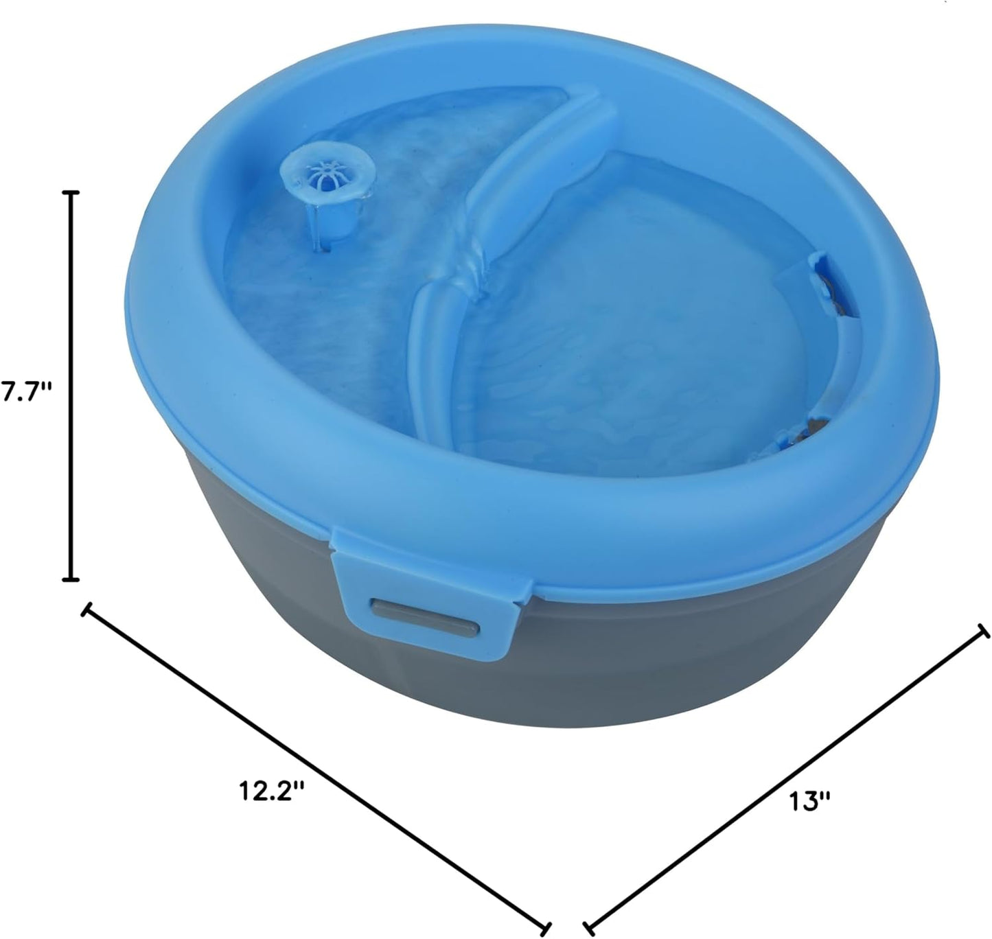 CoolerDog HealthSpring 6L Pet Water Fountain – Ultra Quiet Filtered Dog & Cat Water Fountain with 3-Stage Filtration & Dental Care System (203 oz / 1.6 Gal)