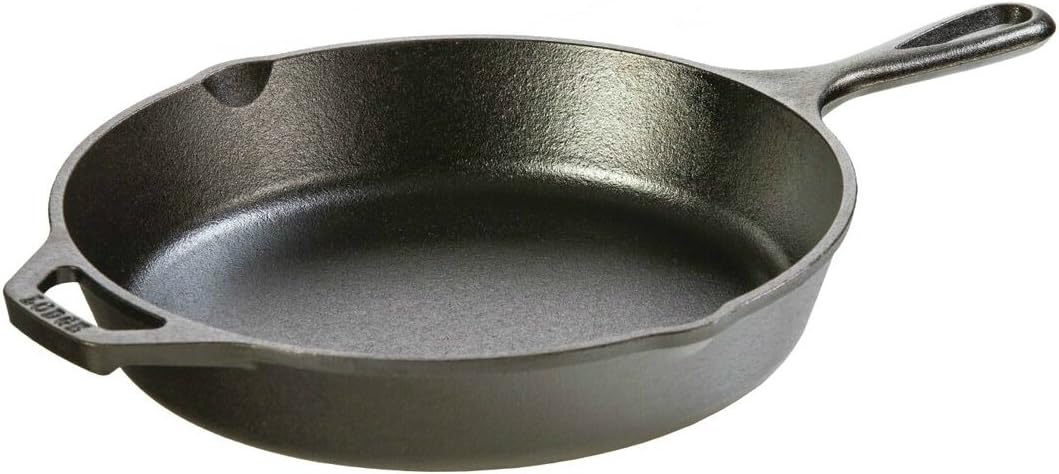 Lodge Cast Iron Set - Pre-Seasoned Kitchen Set - Skillets, Griddle & Dutch Oven Included - PFAS-Free Non-Toxic Cookware - 5-Piece Set