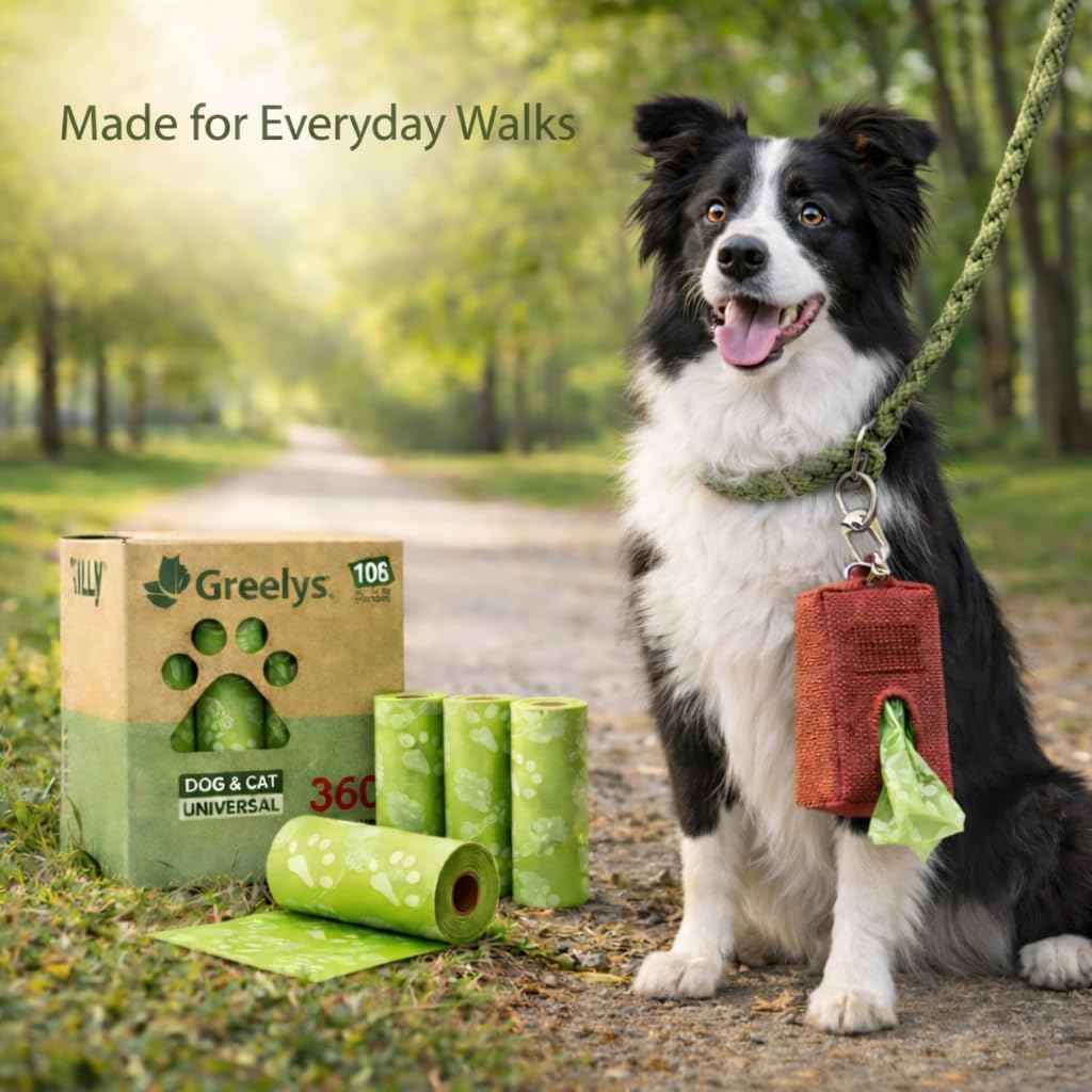 360 Count Dog Poop Bags – Eco Friendly Biodegradable Pet Waste Bags, Leak Proof - Unscented