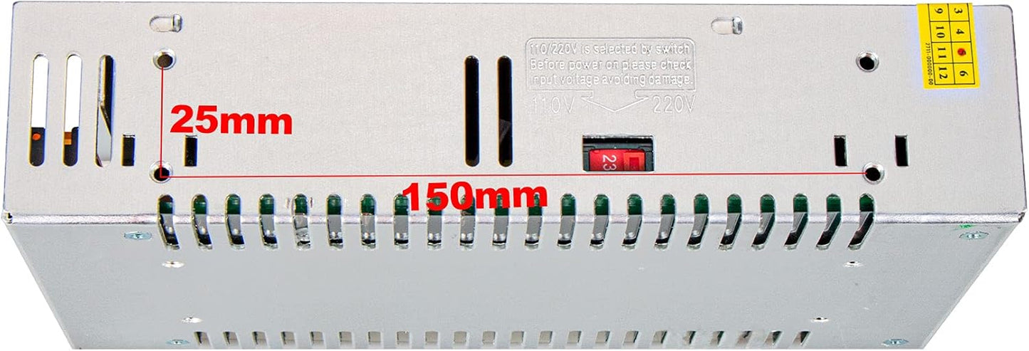 48V 10A Universal Switching Power Converter Adapter Transformer Regulated Supply AC to DC LED Driver 480w for CCTV, Radio, Computer Project