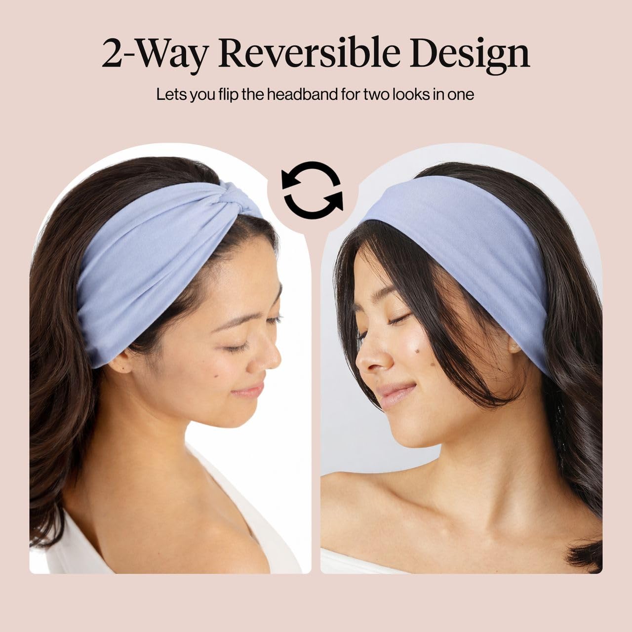 Kitsch Wide Headbands for Women Non Slip - Running Headbands for Girls, Ideal for Working Out, Yoga, Gym, or Lounging | Stretchy Head Bands | Fashion Hair Accessories - Garden Bouquet, 2pcs