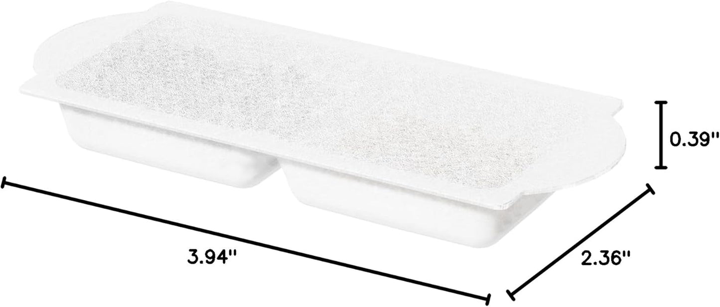 Replacement Filters for PawsPik Ceramic Dog & Cat Water Fountains, 8 Count