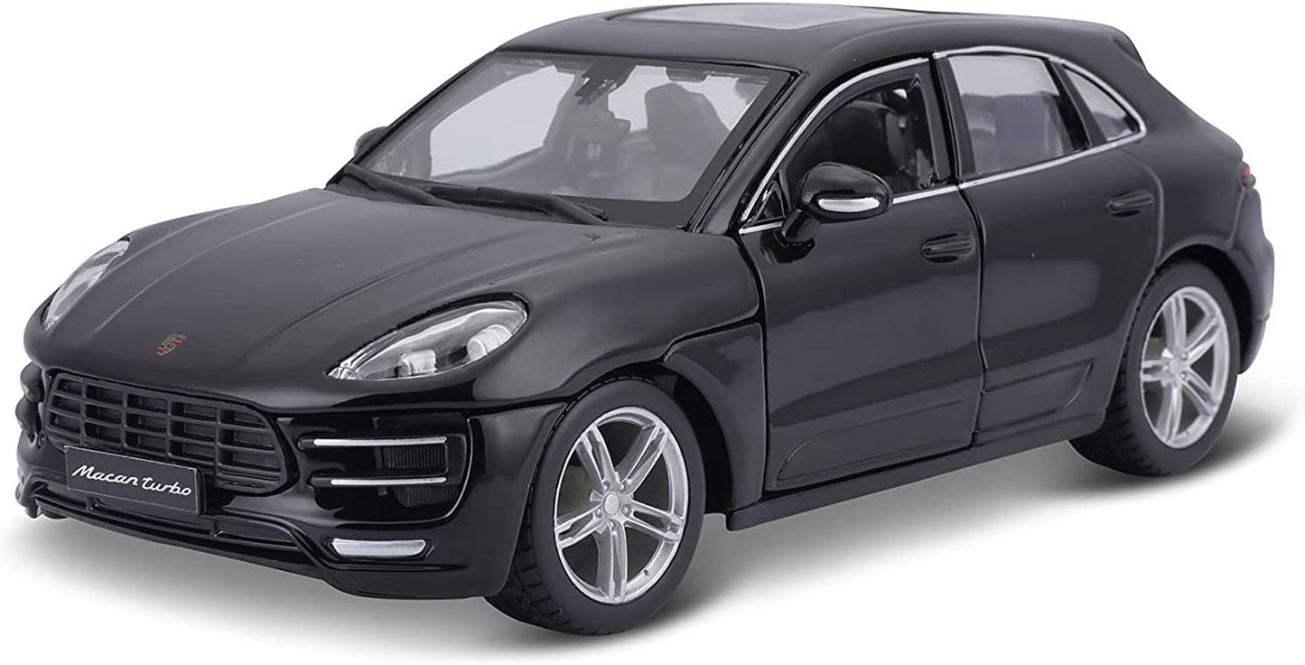 Bburago 1:24 ScalePorsche Macan Diecast Vehicle, Metallic Black