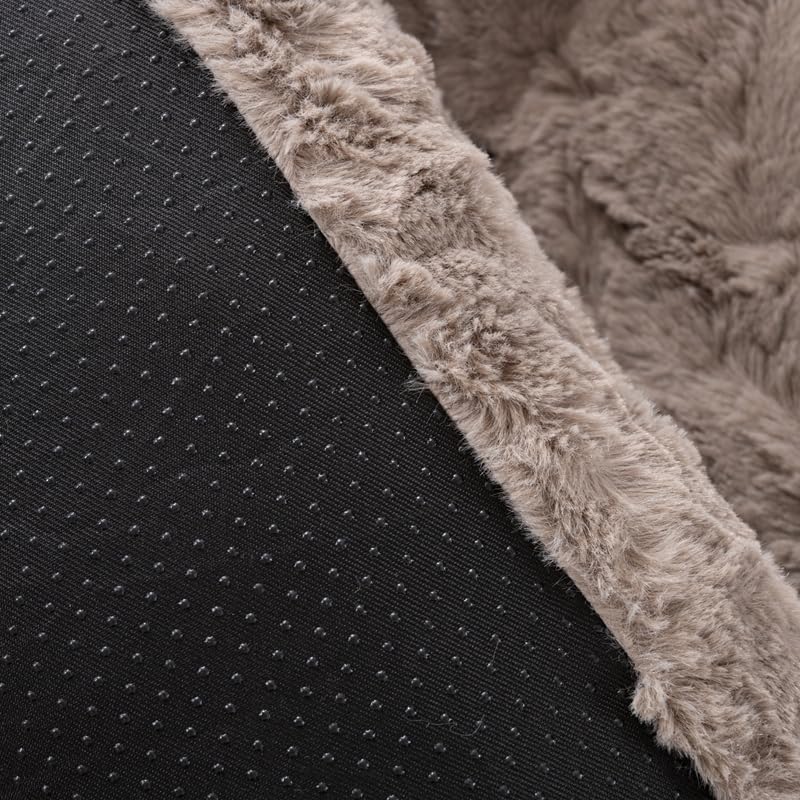 Luxury Cozy Orthopedic Thickened Brown Pet Mat for Dog and Cat, Machine Washable (23" x 18" 2")