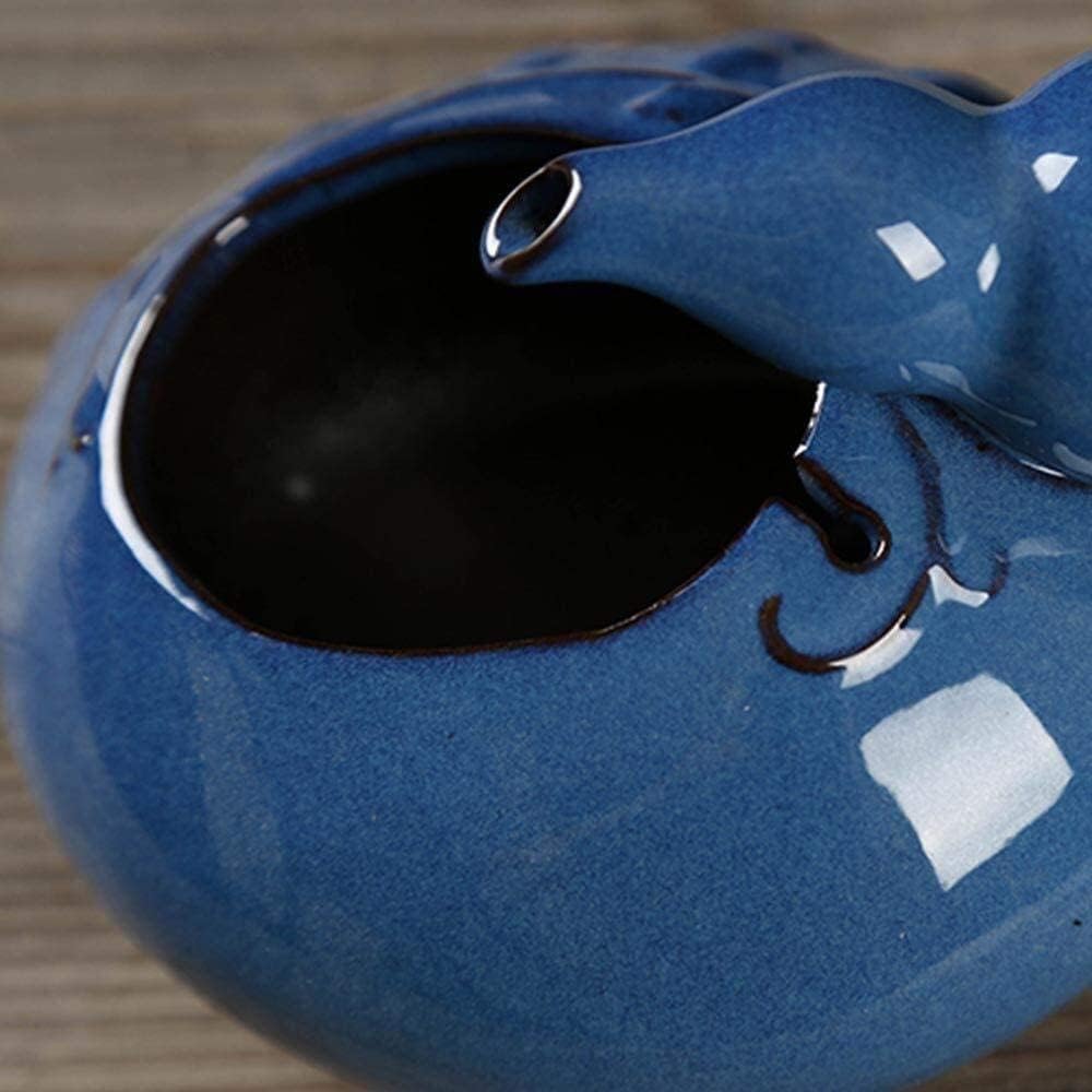 Fountain Pet Water Fountain,Ceramic Dog Cat Automatic Circulation Water Dispenser, Pet Drinker Fountain Dispenser for Cat,Dog,Pet Pet Water Dispenser (Color : Blue)
