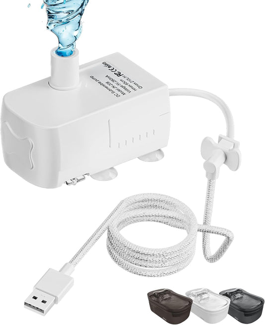 Replacement Pump for 2.3gal/300oz Large Dog Water Fountains has a 6-Foot Power Cord with Tear-Resistant Design Ultra-Quiet Energy-Efficient