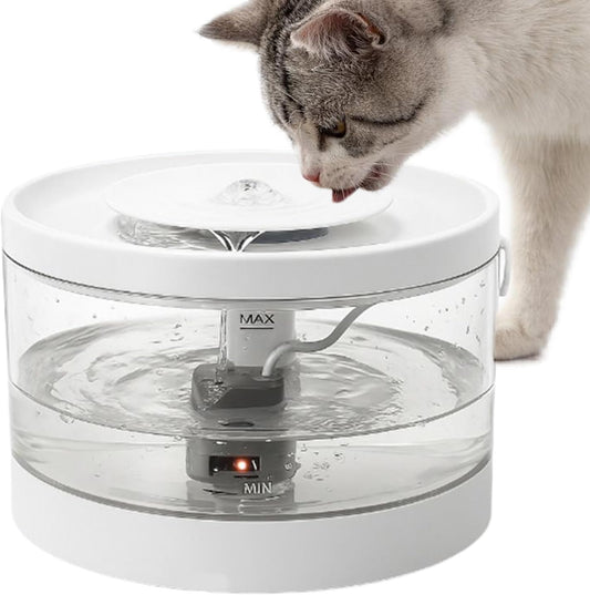 Pet Water Dispenser - Smart Anti-Spill Cat Waterer,Kitten Automatic Waterer - for Pets Dogs Puppy Kitten Indoor Home Living Room Floor Corner