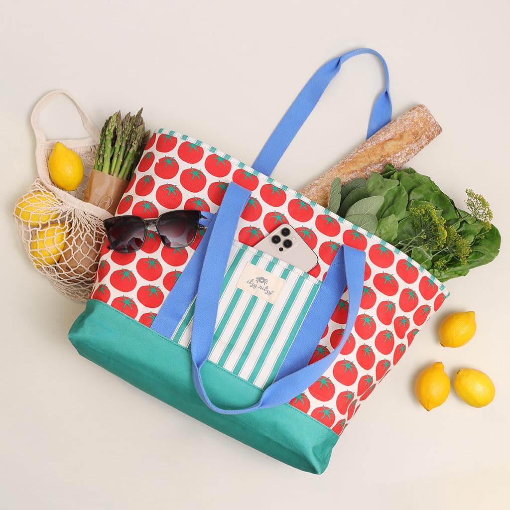 Itzy Ritzy Canvas Mom Tote (Pasta)