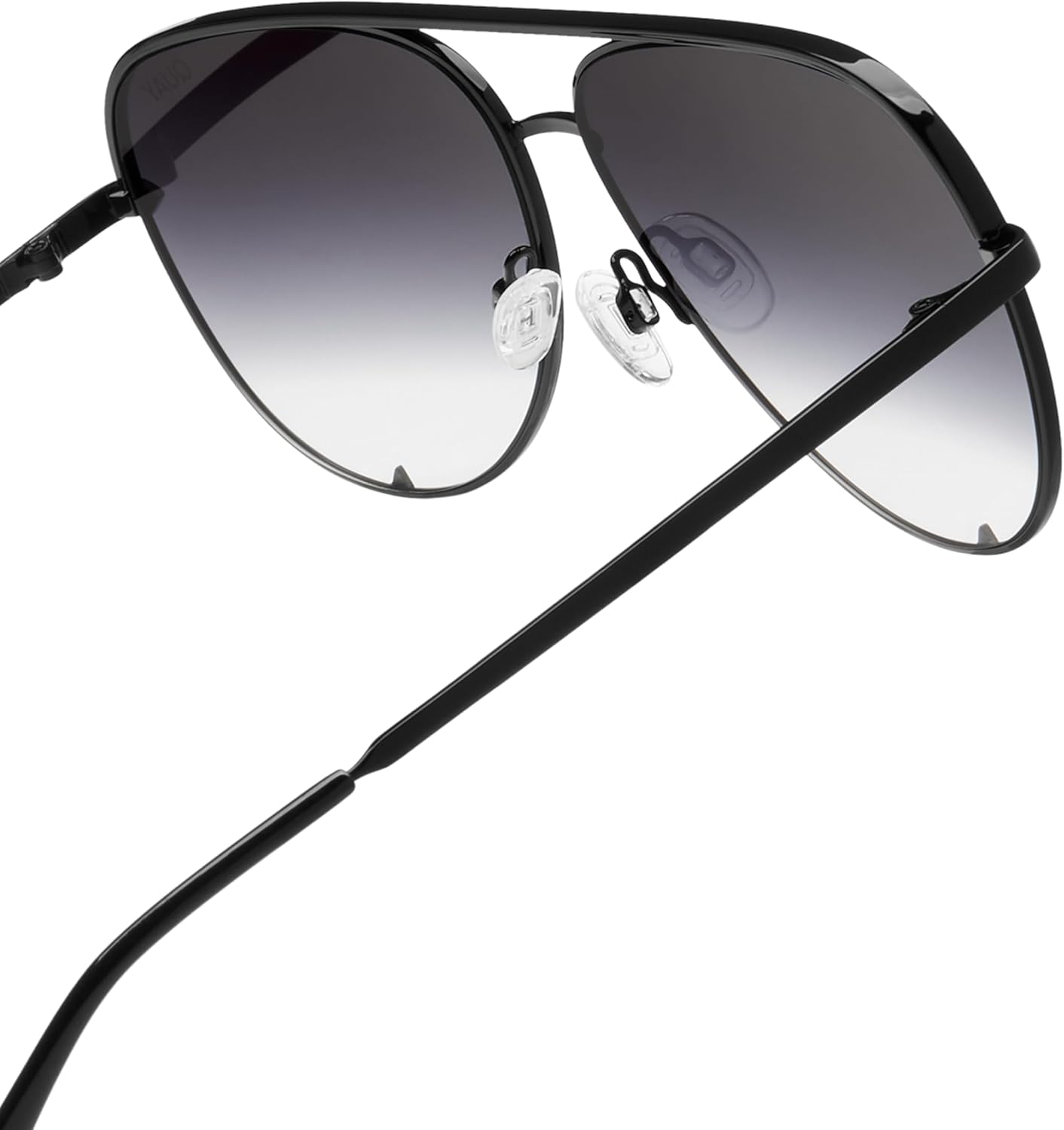 QUAY High Key Polarized Aviator Sunglasses, Oversized, Stylish Sunglasses with UV Protection, Unisex Aviators for Men & Women