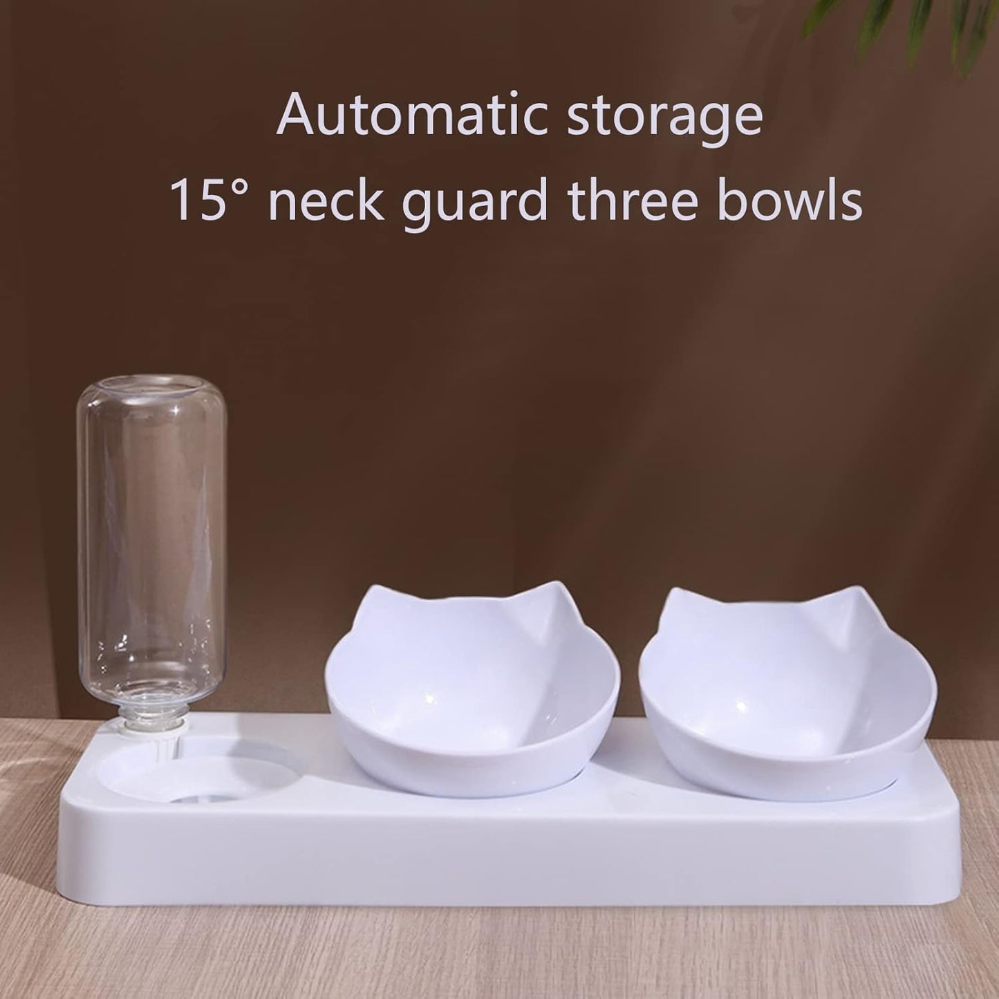 Pet Feeder and Waterer Pet Bowl Automatic Feeder with Water Fountain Dog Food Food Water Bowl