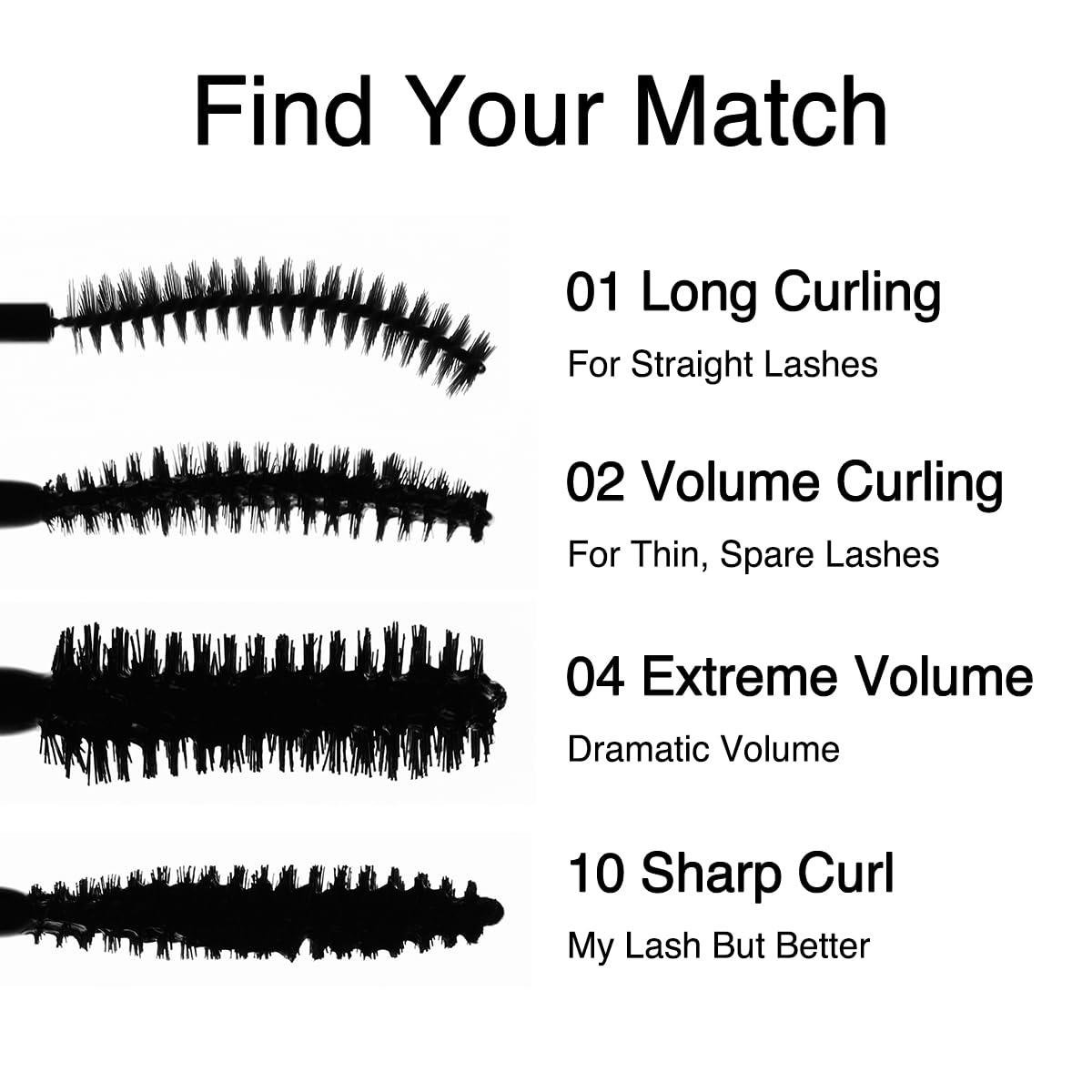 CLIO Kill Lash Superproof Mascara, Waterproof Lengthening Mascara with Slim Curved Brush for Straight Lashes, Smudge-Resistant Long Wear, Lifted Curl and Clean Separation (001 Long Curling)