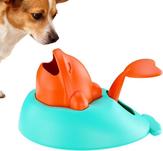 Treat Dispensing Dog Toys, Food Puzzle, 6.92x5.11x4.72 Inch Interactive Gear Support, Enrichment Aid with Finish, Busy Play Tool with Utility, Home Accessories for Pet Kitten Puppy Small Medium Large