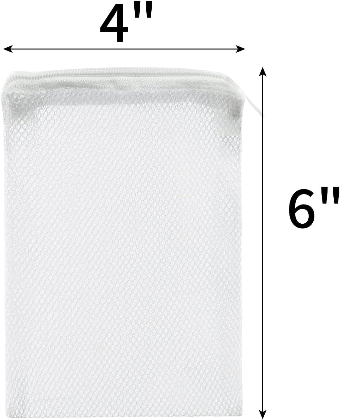 10 Pcs Aquarium Filter Media Bags - Reusable Mesh Bags (6" x 4") for Fish Tank Filters