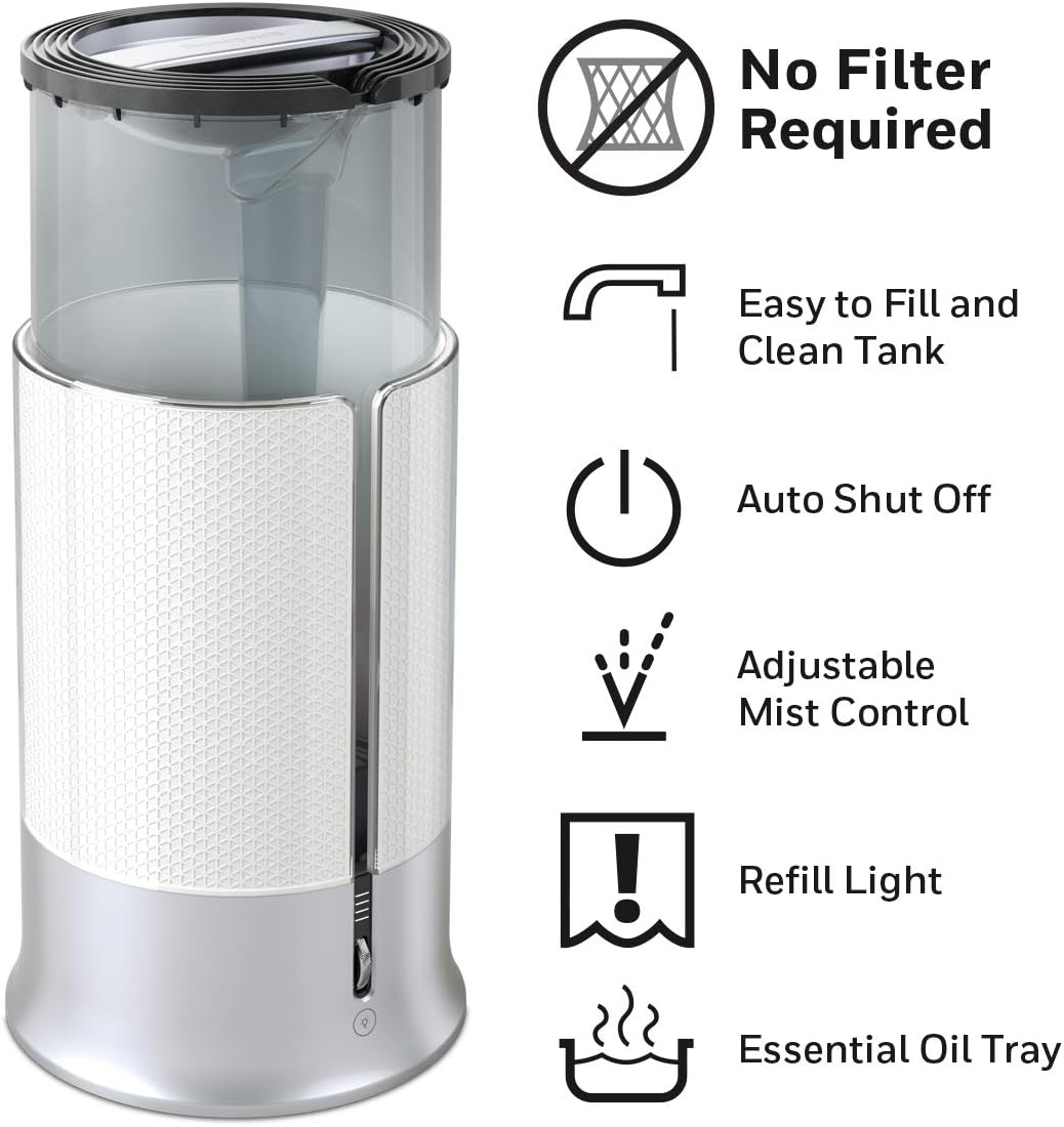 Honeywell Designer Series Cool Mist Humidifier, Room Humidifiers, White