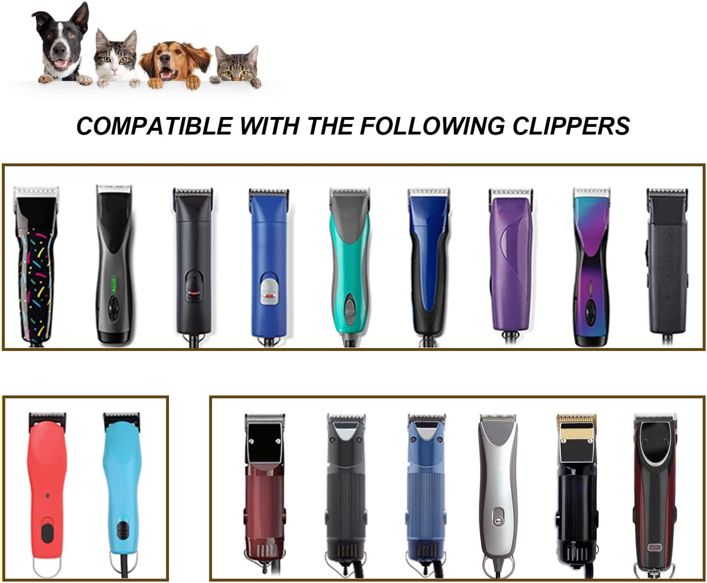 5/8HT Pet Dog Grooming Detachable Blades,Compatible with Andis,Oster A5,Wahl KM10 Clippers,Cut Length 5/8 inch (16mm)