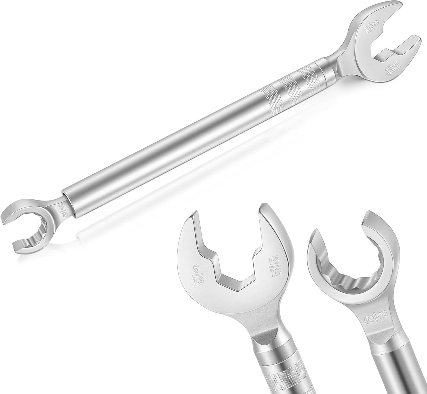 2 in 1 Plumber Wrench for Faucet Valve, Angle Stop Wrench Replacement for 27023 Model 2002, Plumbing Tools for Straight Stops, Faucet Nuts, and Spigots