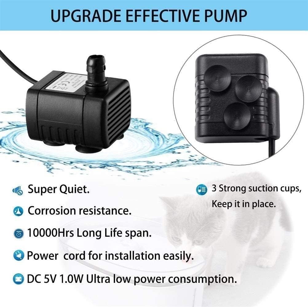 Fountain Cat Drinking Fountain, Automatic 1.5L Ceramic Pet Water Dispenser with Filters for Cats and Dogs, Rabbits Pet Water Dispenser (Color : White)