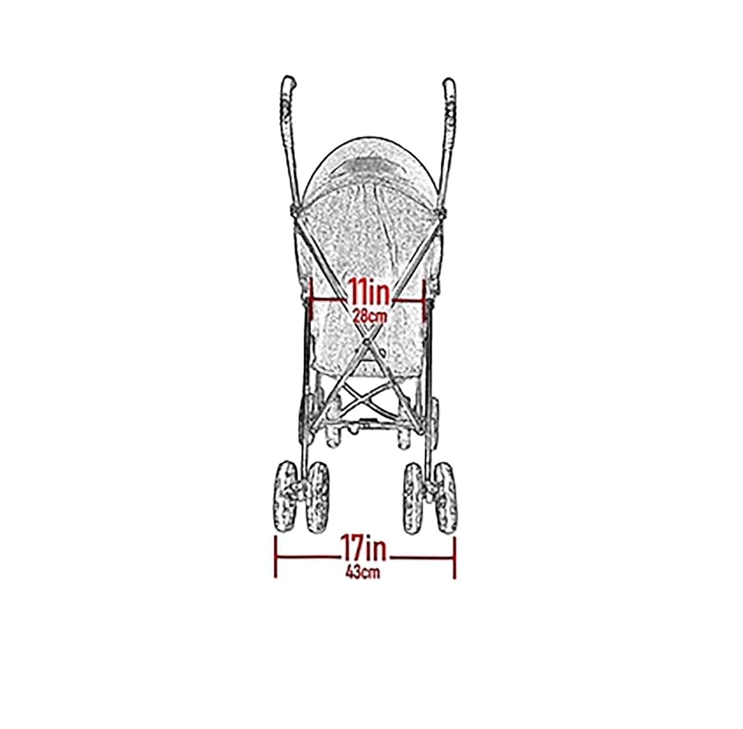 Pet Gear Travel Lite Plus Stroller, Compact, Easy Fold, No Assembly Required, Large Wheels for Cats and Dogs up to 15 pounds, Light Pink