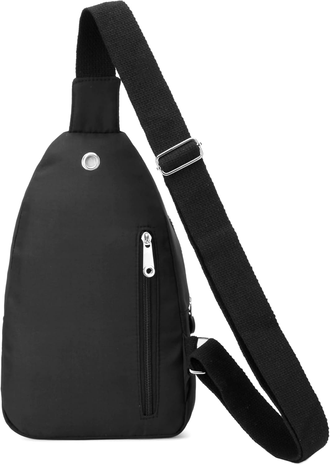 Small Sling Backpack Crossbody Sling Bag for Women Men, Chest Bag Daypack Fanny Pack Cross Body Bag for Outdoors Hiking Traveling - Black