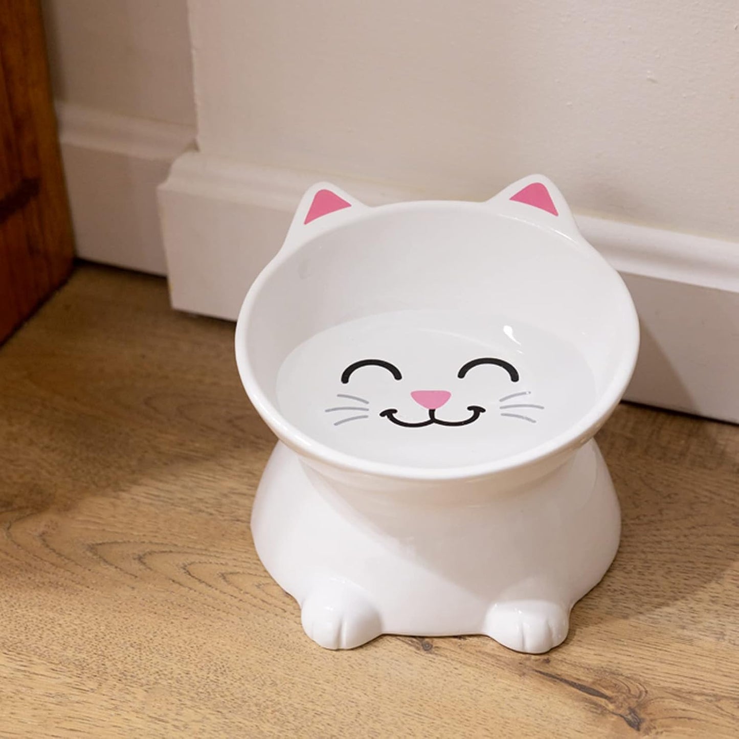 Elevated Cat Food Bowl – Durable Ceramic Pet Bowl for Wet or Dry Food, Water – Stylish & Comfortable for Cats – Great Gift for Cat Lovers