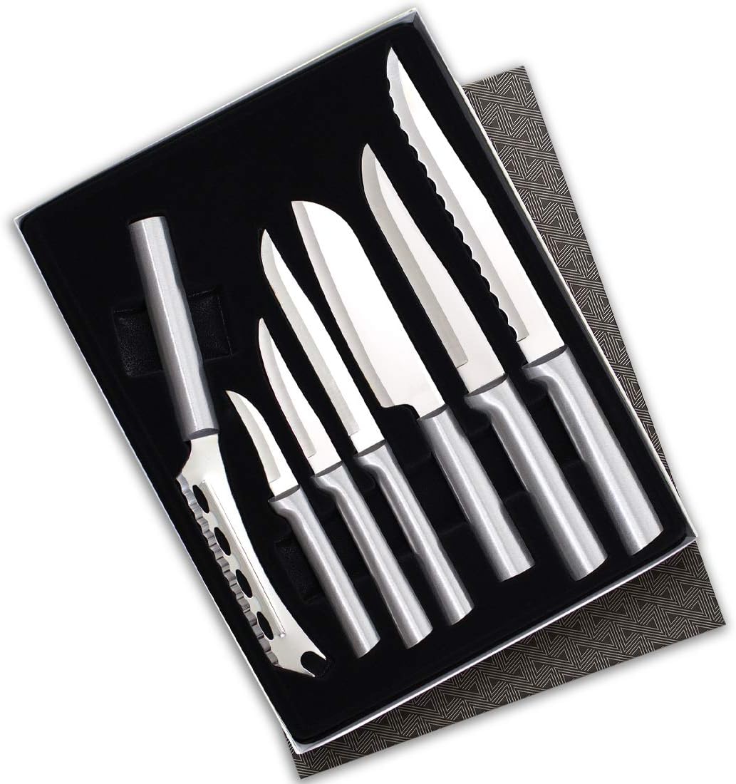 Rada Cutlery The Starter Gift Part 2 Gift Set (S48), 7-Piece Knife Set, Stainless Steel Blades, Silver Handle