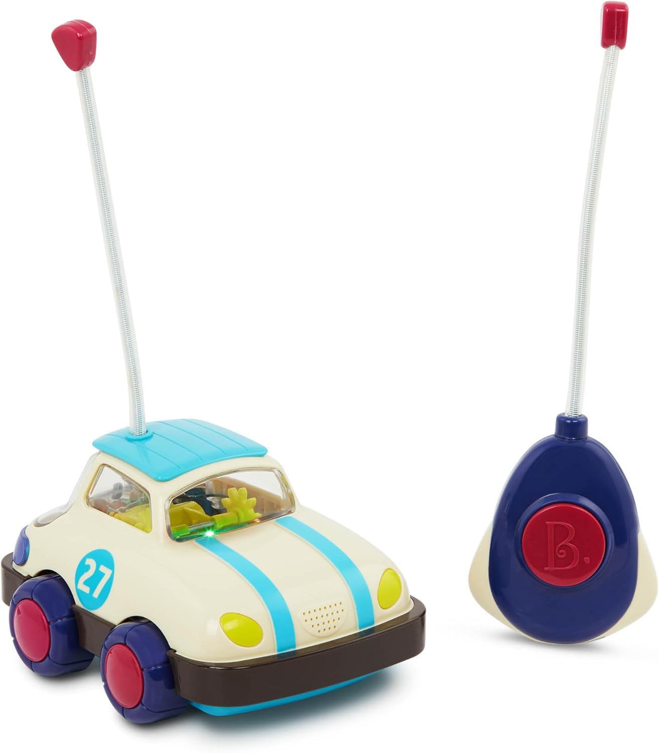 B. toys – Rally Ripster – Remote Control Car – RC Car for Toddlers, Kids – Light – Up Toy Car – Toy Vehicle – 12+ Months