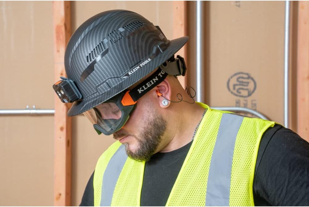 Klein Tools 60479 Safety Goggles, Clear Lens PPE Eye Protection, Anti-Fog, Scratch-Resistant, UV Protection, Adjustable Vents