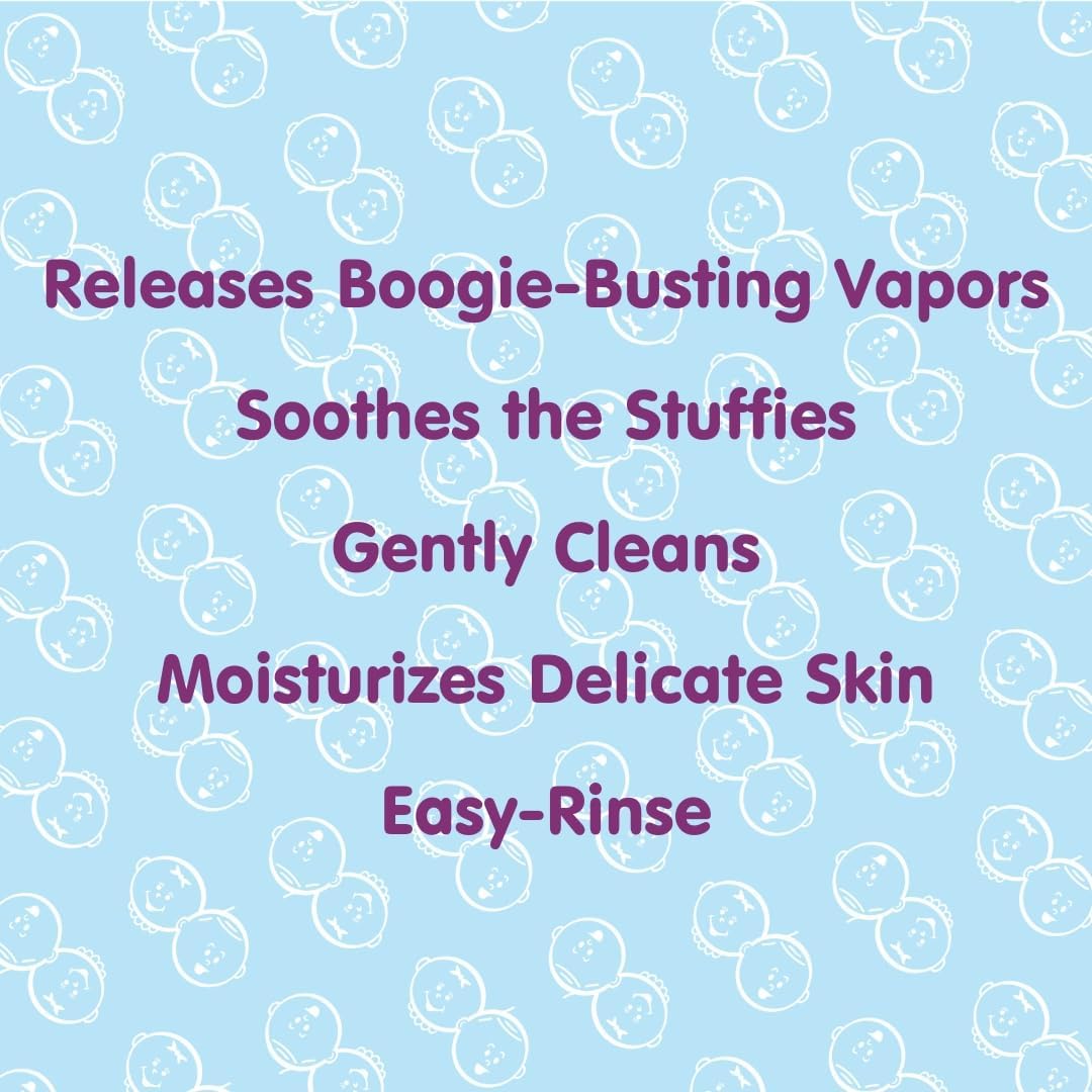 Boogie Kids Botanical Bubble Bath, Soothing Vapor, Made with Natural Essential Oils, Mint Eucalyptus, 18 oz (Pack of 1)