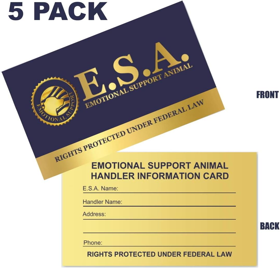 Premium Emotional Support Dog Vest | ESA Dog Vest | Mesh Cooling Panel | Emotional Support Animal Harness | Includes 5 Federal Law ESA Handout Cards (14" - 17" Girth, Red)