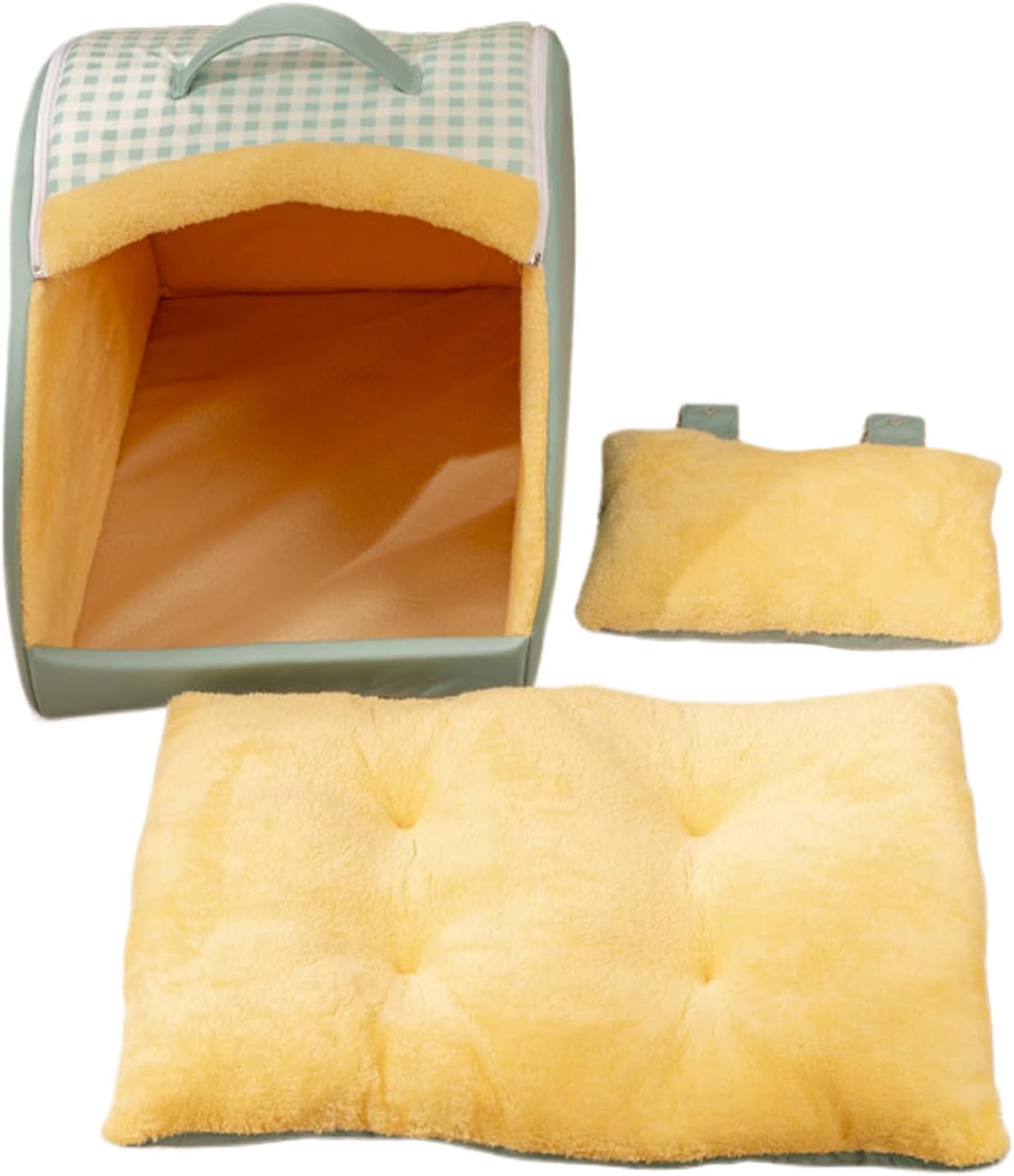Cat Bed Cave - Soft Plush Windproof Nest | Indoor House for Cats with Comfortable Sleeping Space for Winter, Outdoor Relaxation, Home, Travel, Bedroom, Balcony, Small Pets
