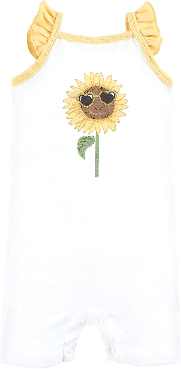 Hudson Baby Unisex Cotton Rompers