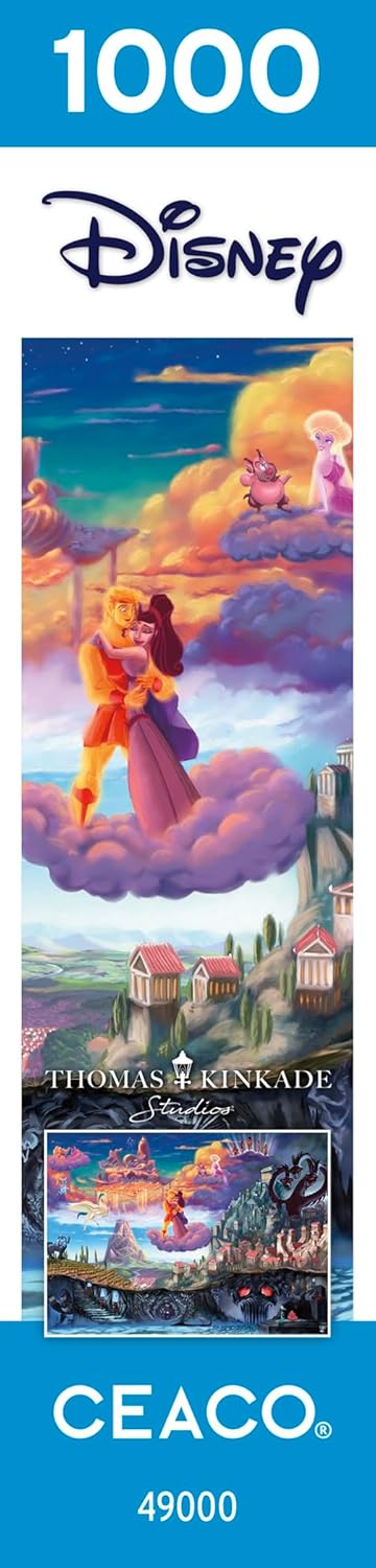 Ceaco Thomas Kinkade Puzzles – Disney’s Hercules 1000 Piece Jigsaw Puzzle, Disney Puzzle for Adults with Premium Board & Poster