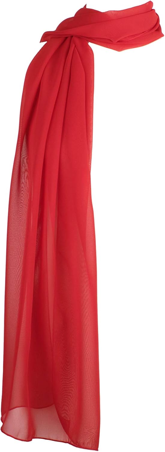 Hat To Socks Chiffon Scarf Sheer Wrap for Women