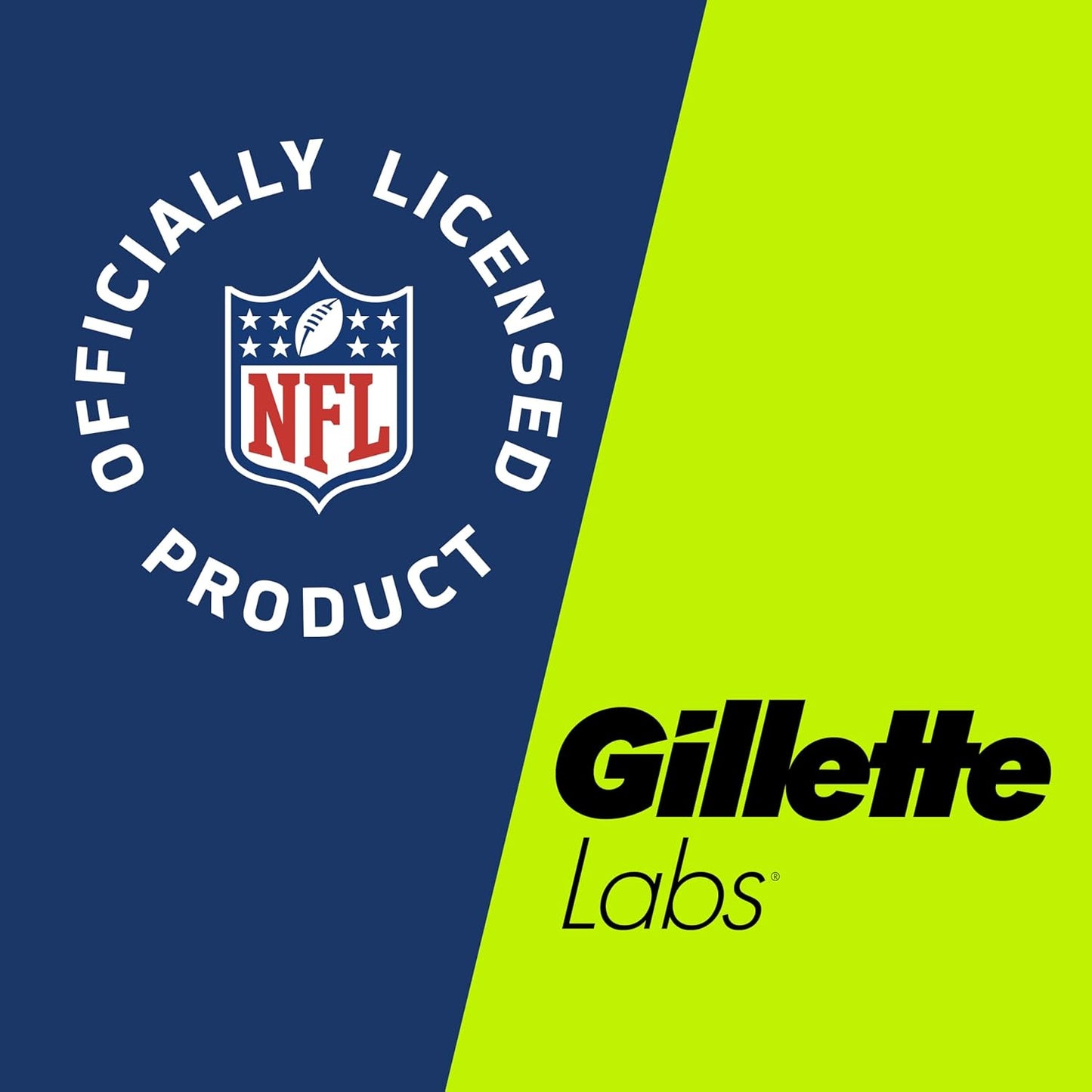 Gillette Labs Special NFL Bears Edition Shaving Razor for Men - 1 Handle, 4 Razor Blade Refills & Magnetic Stand, GilletteLabs with Exfoliating Bar