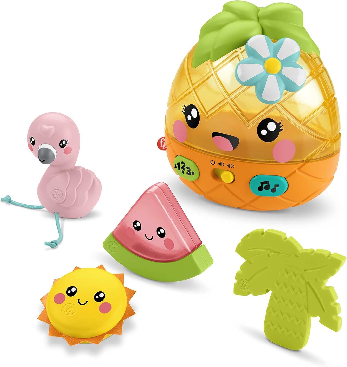 Fisher-Price Paradise Pals Magical Lights & Tunes Pineapple, electronic learning toy with music and lights for baby ages 6-36 months (Amazon Exclusive)