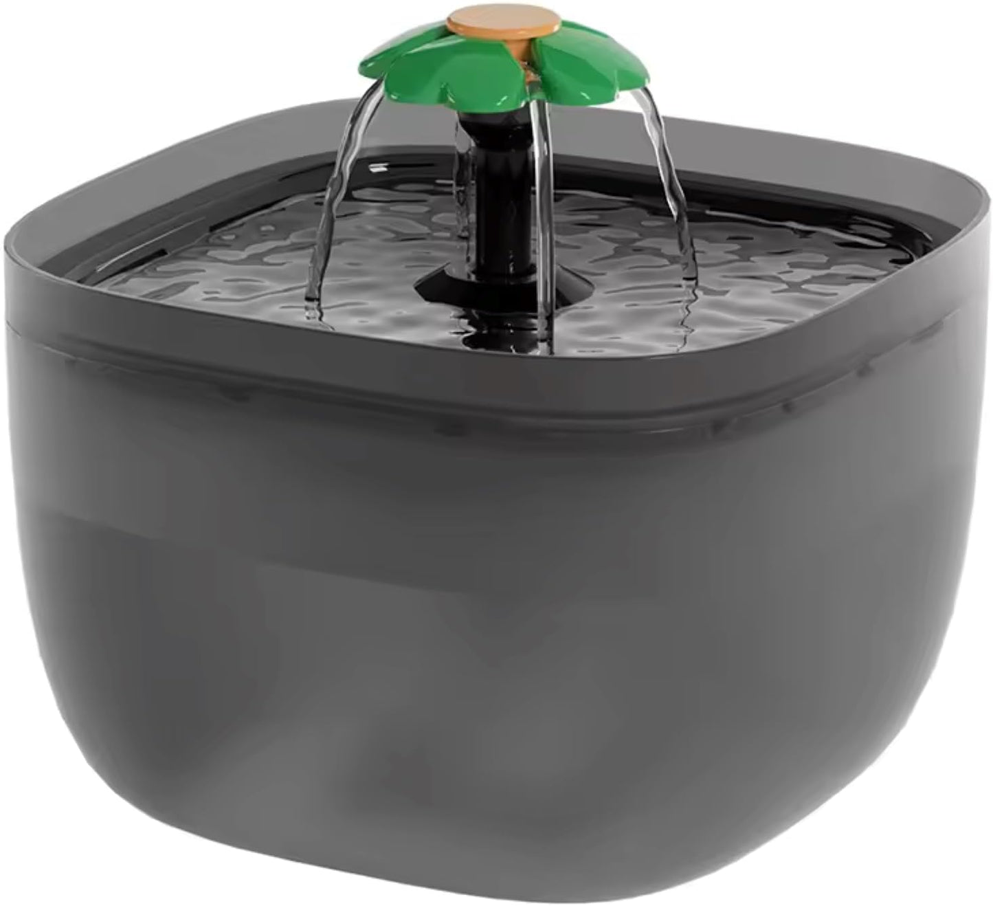 Pet Water Fountain W7, 67oz / 2 Liters Automatic Cat, Dog Water Fountain Pet Water Dispenser Ultra-Quiet Water Pump 360-degree Waterfall Shower, Automatic Pet Water Fountain, Small, Black