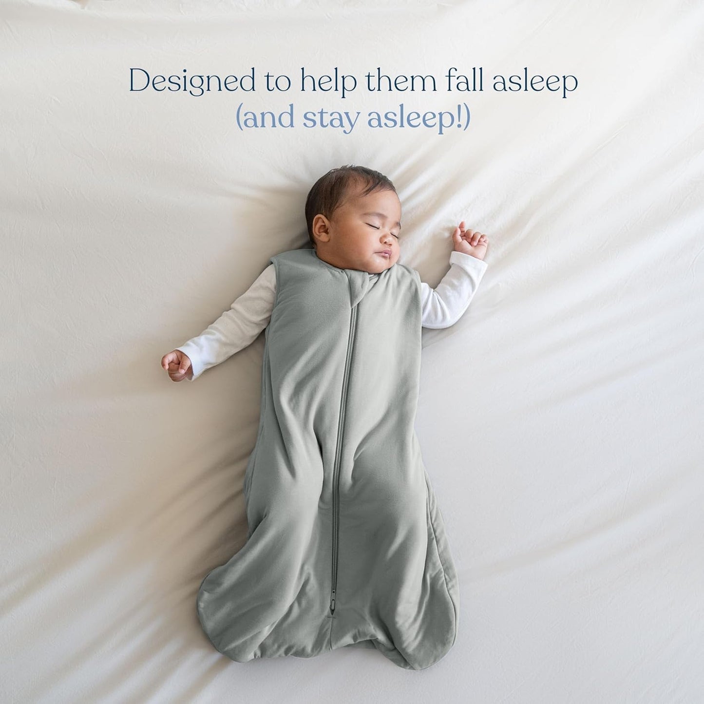 HALO SuperSoft Bamboo Wearable Blanket 1.5 TOG – Buttery Soft, Plush Baby Sleep Sack for Newborns, Infants & Toddlers, Hip-Healthy Design, Machine Washable, 6-12 Months, Medium, Oat