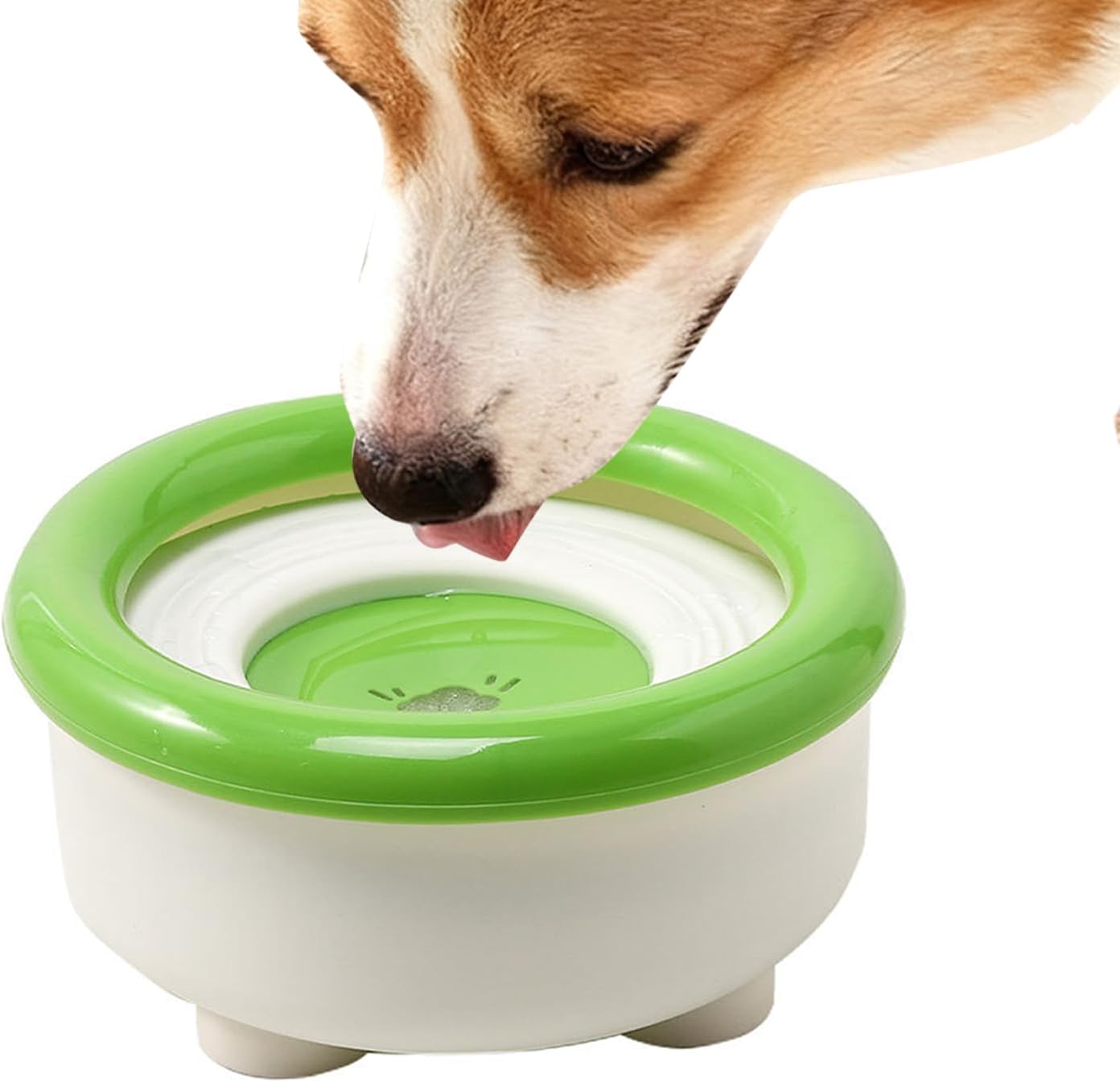 No Drip Dog Bowl, Spill Proof Cat Feeder, 1500ML Pet Drinking Bowl with Floating Disk, Water Bowls with Non-Slip Base, Puppy Kitten Bunny Feeding Clean Floor Design, Outdoor Pet Hydration