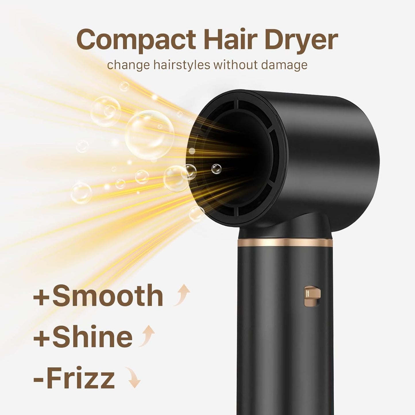 Sendowtek Hot Air Styler Brush Set for Women 5 in 1, 800W 3 Level Temp Hairdryer Comb for Rotating Curling Straightening Volumize Auto Wrap Curler Multi-Styler Hair Styling Tools for Multi Hair Home