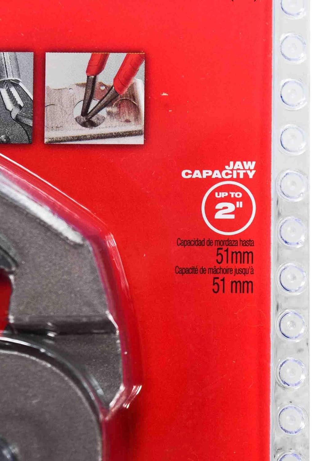 48-22-6310 10", Straight Jaw Pliers with Ream & Punch Exposed Metal Handles & Precision Ground Plier Head