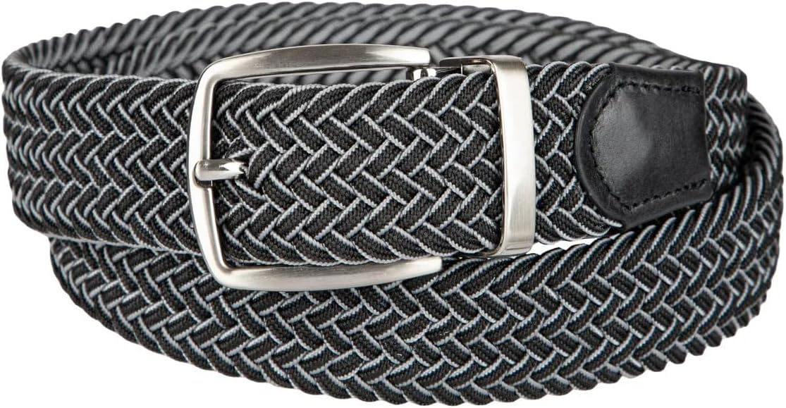 Tommy Bahama Men's Fully Adjustable Stretch Woven Fabric Web Belt - Casual Comfort for Work, Weekend & Vacations