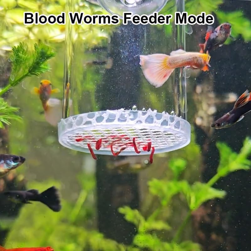 Fish Feeder, Baby Brine Shrimp Sieve,Blood Worms Feeder, Feeding Ring,Floating Food Dispenser with Suction Cup Mount & Floating Ring Set of 3 Sizes Ideal for Feeding Brine Shrimp,Blood Worms