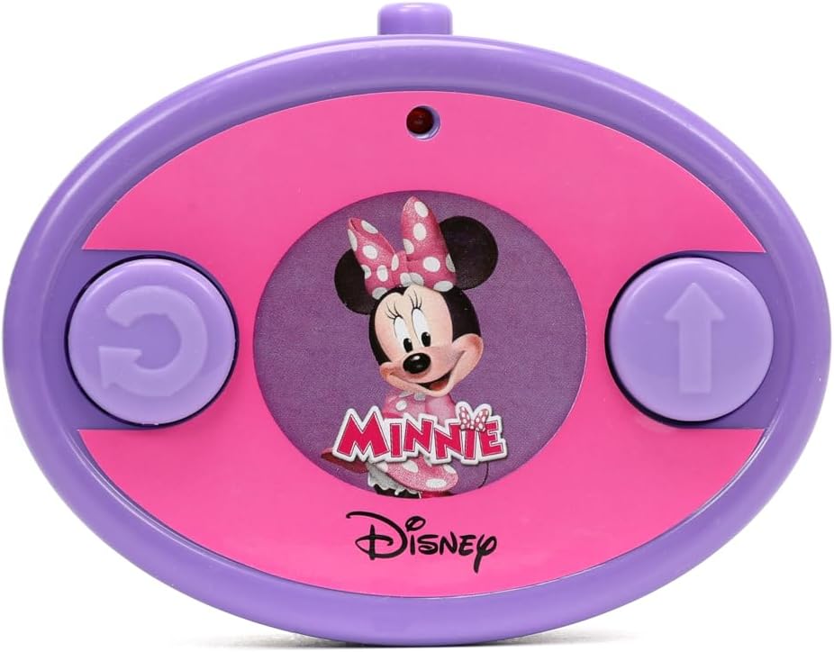 Disney Junior Minnie Mouse Roadster RC Car with Polka Dots, 27 MHz, Pink with White Polka Dots, Standard (97161)
