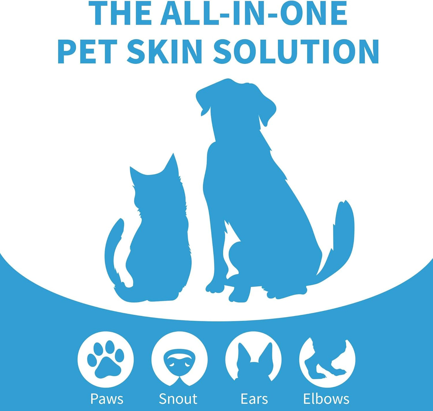 Mooncat Cat Paw Balm – Cat-Specific Paw & Nose Moisturizer for Dry Cracked Pads, Fast Absorbing Lick Safe Natural Botanical Care, Non Greasy Fragrance Free Protection & Repair - 2oz (60ml)