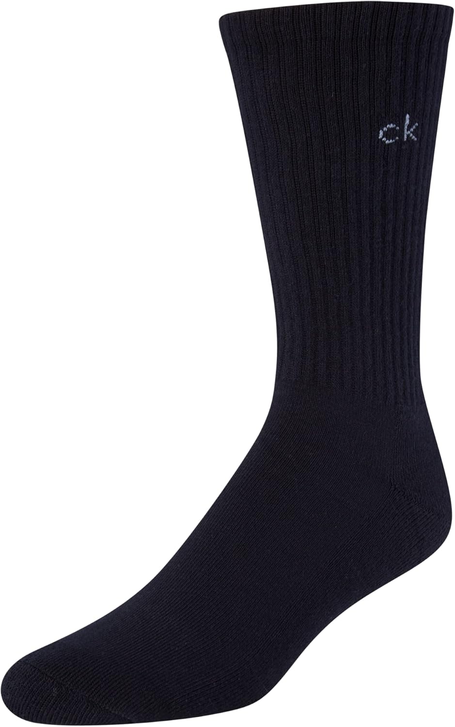 Calvin Klein Mens Crew Socks - 8 Pack Stretch Performance Cotton Blend Cushioned Crew Cut Athletic Socks for Men (Size: 7-12)