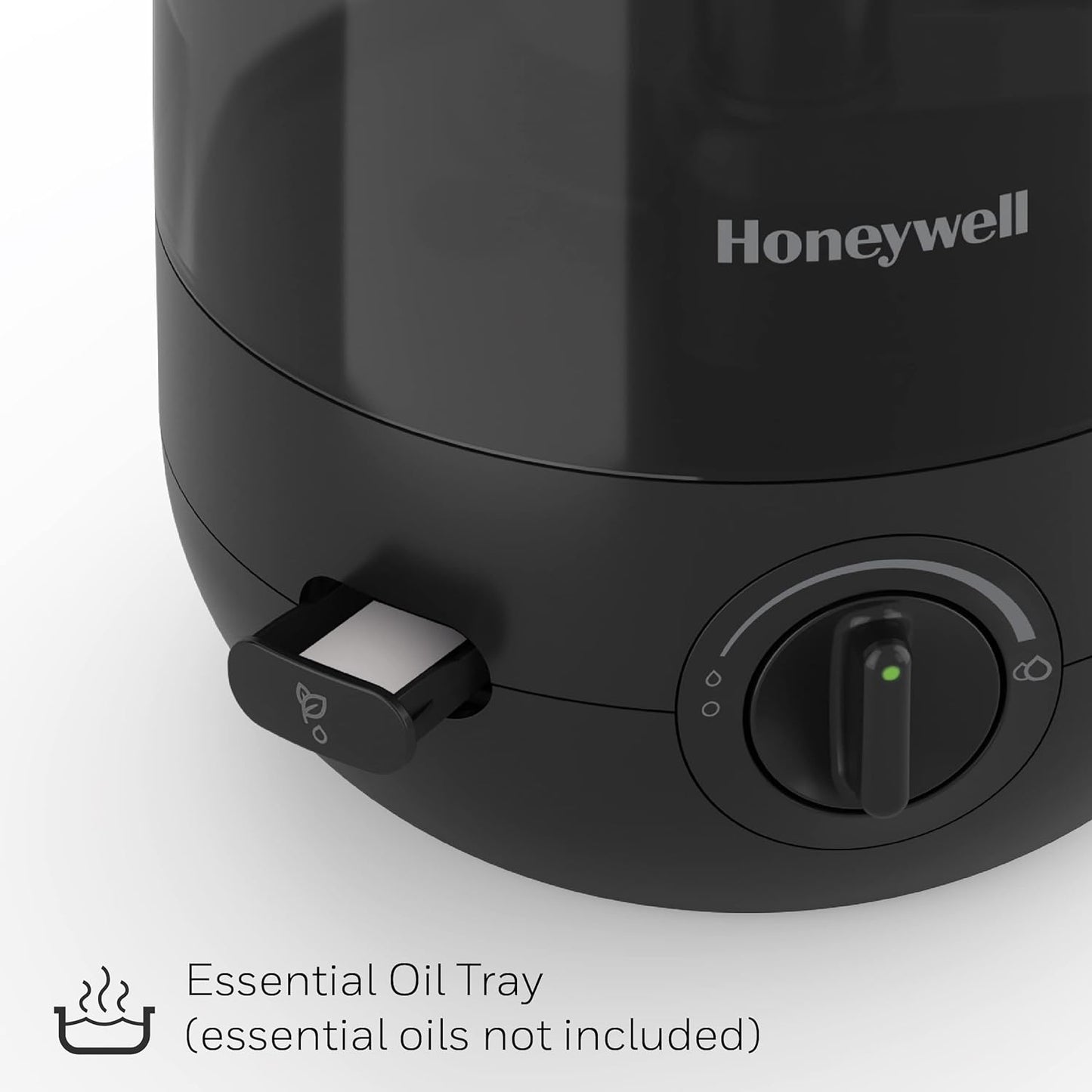 Honeywell Ultra Comfort Cool Mist Humidifier, No Filter, Easy to Fill and Clean, Cleaning Brush Included, Ultra Quiet, Use With Essential Oils for Extra Comfort, Black, HUL545B