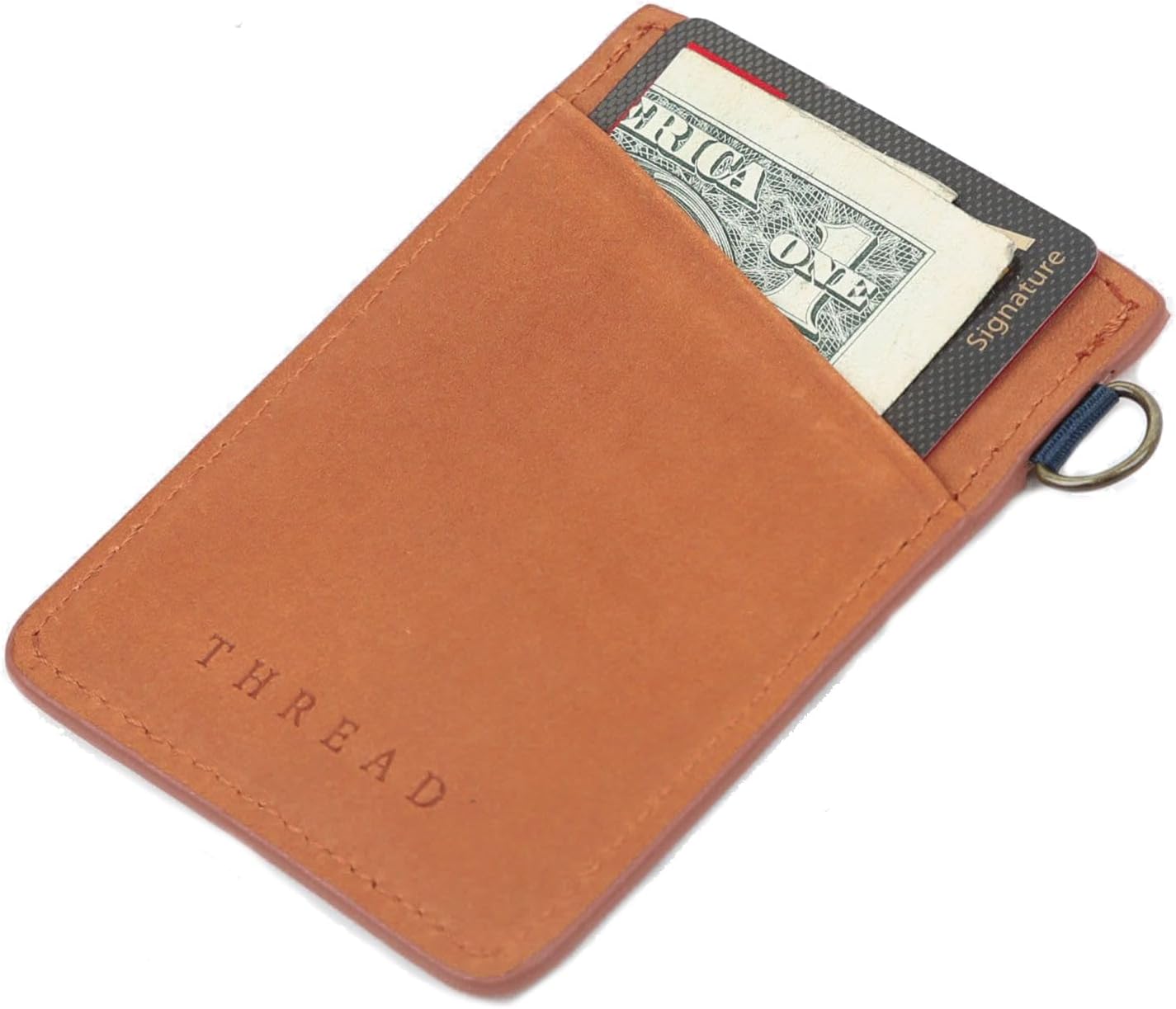 Thread Wallets Ultra Slim Minimalist Leather Card Holder Wallet (Emmeline)